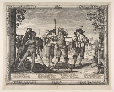 Yeni Evlilere Taşınan Hotpot veya The Racket, ca. 1633. by Abraham Bosse