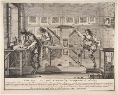 Intaglio Yazıcılar, 1642. by Abraham Bosse