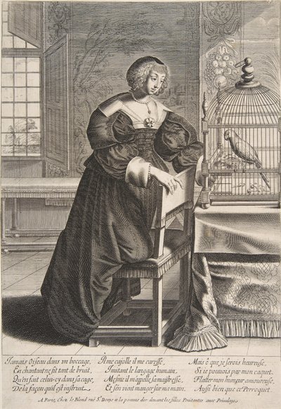 Papağan, 1620-76. by Abraham Bosse