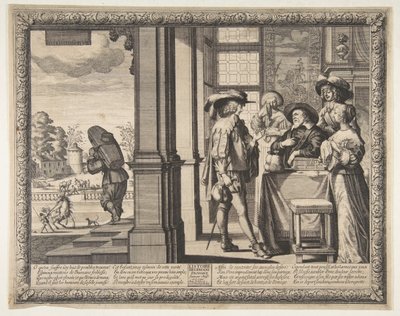 Müsrif Oğul Evden Ayrılıyor, yaklaşık. 1636. by Abraham Bosse