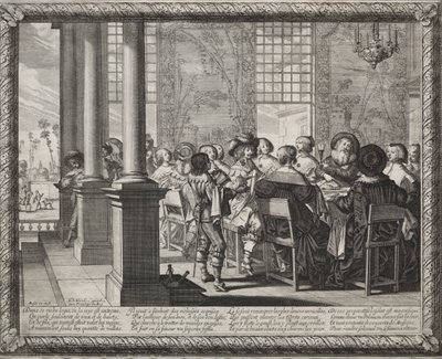 Müsrif Oğul: Müsrifin Dönüşünün Onuruna Ziyafet by Abraham Bosse