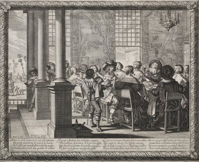 Müsrif Oğul: Müsriflerin Dönüşünün Onuruna Ziyafet. by Abraham Bosse