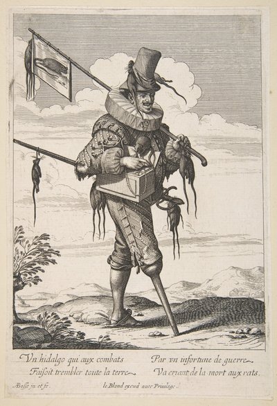 Ratcatcher, 17. yüzyılın ortalarından sonlarına kadar. by Abraham Bosse