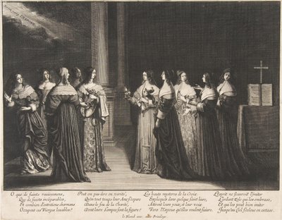 Bilge Bakireler, Petrolü Budala Bakirelere Reddederler, yakl. 1635. by Abraham Bosse