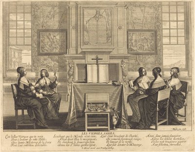 Bilge Bakireler Namazda by Abraham Bosse