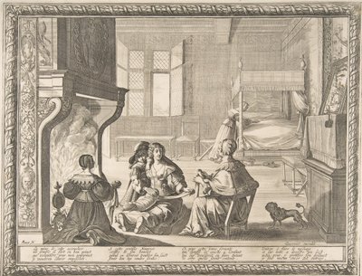 Hemşirenin Ziyareti, 1633. by Abraham Bosse