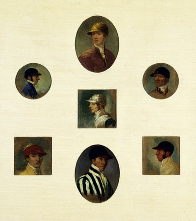 Jokey Çalışmaları, 1830 dolayları (tuval üzerine yağlı boya) by Abraham Cooper