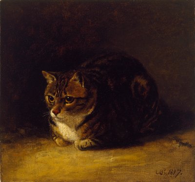 Bir Kedinin İncelenmesi, 1817 by Abraham Cooper
