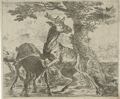 şaşırtıcı geyik Farklı hayvanlar (dizi başlığı) by Abraham Danielsz. Hondius