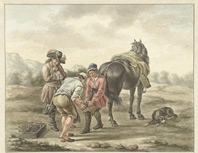 Peyzajda nalbant by Abraham Delfos
