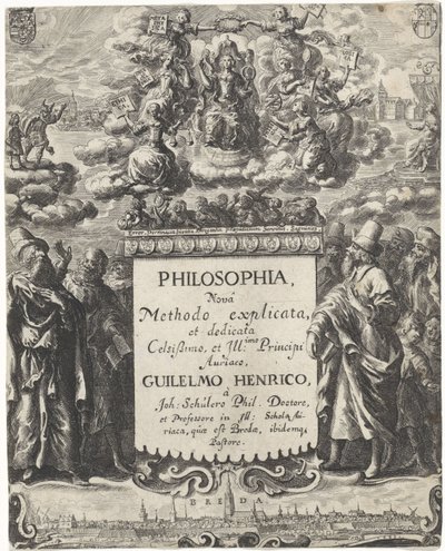 Felsefe Alegorisi Başlık sayfası: Schuler, Johannes. Felsefe (...), 1663 by Abraham Dircksz. Santvoort
