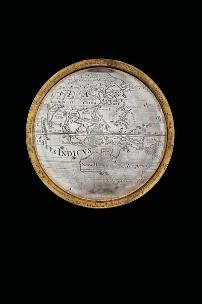 Herkül ve Atlas tarafından desteklenen iki olağanüstü karasal ve göksel küre, Augsburg, 1697-99 by Abraham Drentwett