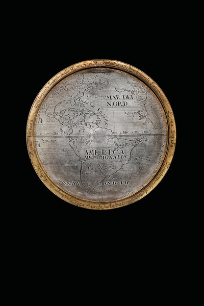 Herkül ve Atlas tarafından desteklenen iki olağanüstü karasal ve göksel küre, Augsburg, 1697-99 by Abraham Drentwett