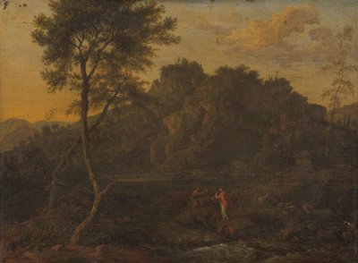 Peri ve Çoban Manzarada Müzik Yapıyor by Abraham Genoels (attributed to)
