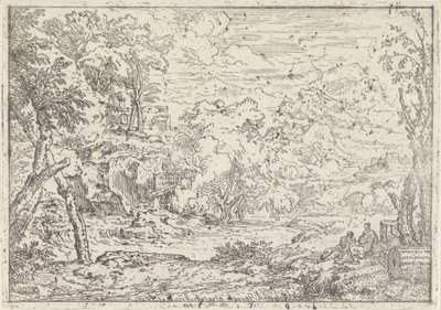 Kalıntılar ile manzara by Abraham Genoels