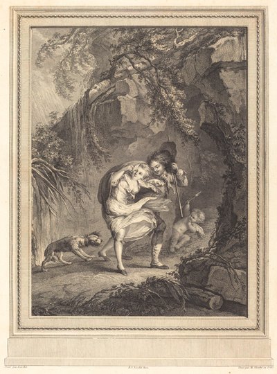 Le coup de vent (Rüzgar Rüzgarı) by Abraham Girardet after Antoine Lebel