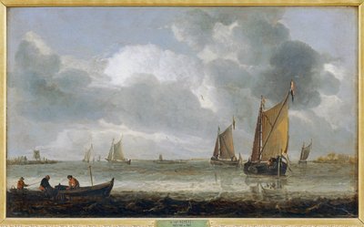 Gümüş lacivert ... by Abraham Hendricksz van Beyeren