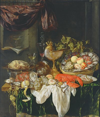 Meyveli Natürmort by Abraham Hendricksz van Beyeren