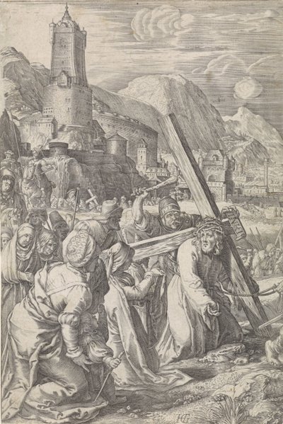 haç taşıyan Tutku (dizi adı) by Abraham Hogenberg