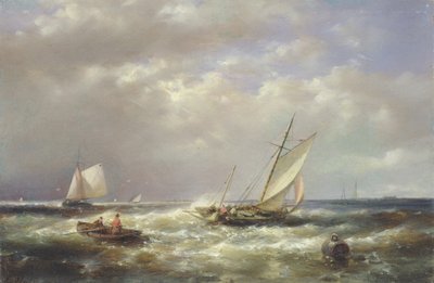 Sahil Açıklarında Balıkçı Tekneleri by Abraham Hulk