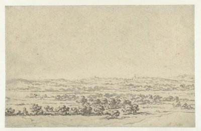 Uzakta Bir Kule ile Nehir Manzarası by Abraham Jansz Begeyn