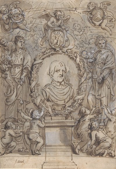 Başlık Sayfası için Tasarım, 17. yüzyıl. by Abraham Jansz van Diepenbeeck