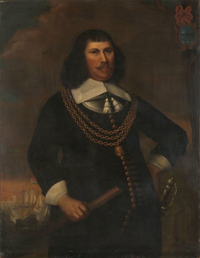 Pieter Florisz (yaklaşık 1605-58), Kuzey Bölgesi Koramiral Yardımcısı by Abraham Liedts (copy after)