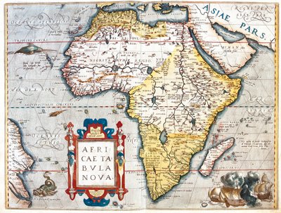 Afrika by Abraham Ortelius