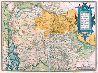 Belçika, Güney Hollanda by Abraham Ortelius