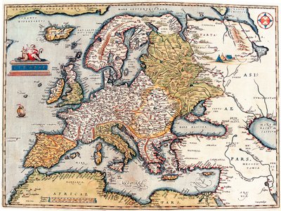 Avrupa kıtasının tanımı. Abraham Ortelius