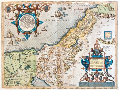 Mısır, İsrail, Lübnan by Abraham Ortelius