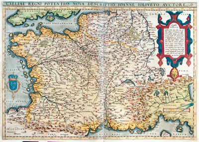 Fransa by Abraham Ortelius