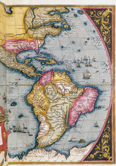 Güney Amerika Haritası, Abraham Ortelius by Abraham Ortelius