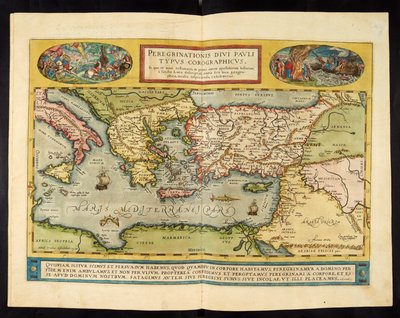 Roma imparatorluğunun haritası, Theatrvm Orbis Terrarvm, Abraham Ortelius, Antwerp by Abraham Ortelius