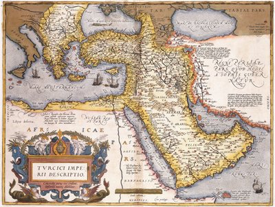 Türk İmparatorluğu Haritası, by Abraham Ortelius