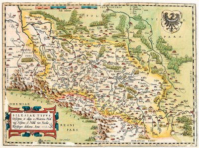 Silesia Türü Açıklama ve Açıklama ve Düzenleyen Martin Heilwid Neilsense ve Noble Husband Nicolas Rhedinger Anno 1561 Almanya