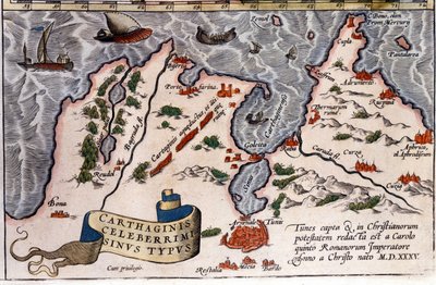 Tunus - Abraham Ortelius Atlası, Anvers by Abraham Ortelius