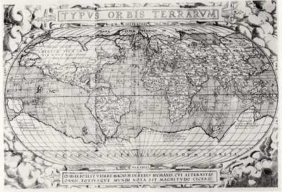 Dünya Haritası, dünya haritası, 1577 by Abraham Ortelius