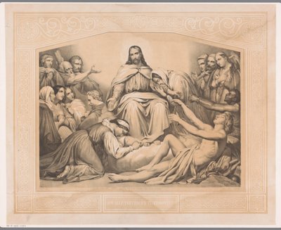 İsa teselli Yas tutan herkesi rahatlatmak için (nesnedeki başlık) by Abraham Pieter Felix