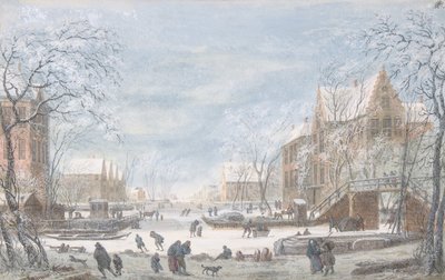 Hollanda Kasabasına Düşen Kar, n.d.. by Abraham Rademaker