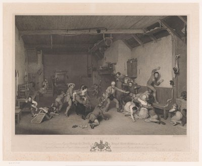 Şömineli iç kör adam Kör Adamın Takviyesi (nesne üzerindeki başlık) by Abraham Raimbach