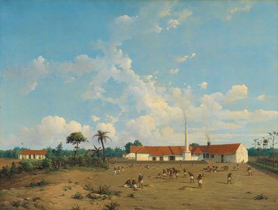 Tegal (veya Tagal), Java yakınlarındaki Kemanglen Şeker Fabrikası by Abraham Salm