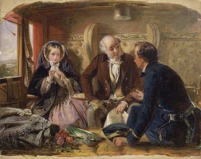 First Class - Buluşma Ve ilk buluşmada sevilen., 1855 by Abraham Solomon