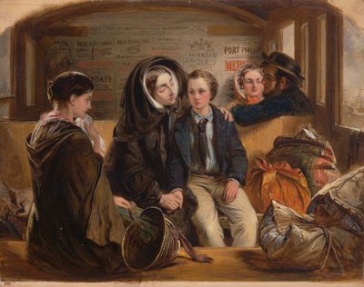 İkinci Sınıf-Ayrılık. Böylece keder içinde zengin olduk, fakir ayrıldık., 1855. by Abraham Solomon