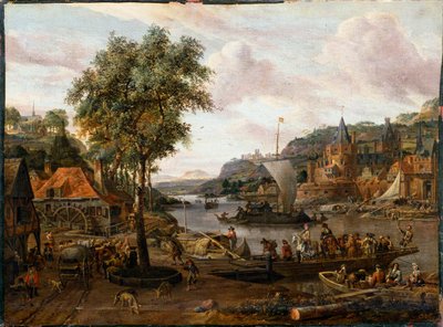Yelkenli Tekneler, 17. veya 18. yüzyılın başları by Abraham Storck