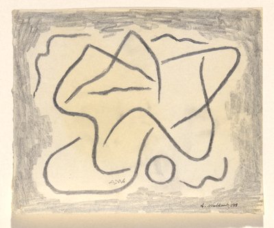 Ritmik Çizgiler: Soyutlama by Abraham Walkowitz