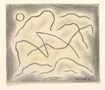 Ritmik Çizgiler: Dans Soyutlama by Abraham Walkowitz