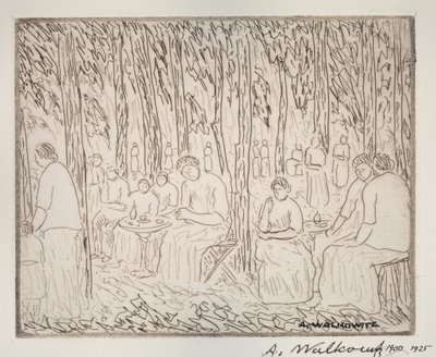 İki Ağacın Altında, 1900-1925. by Abraham Walkowitz