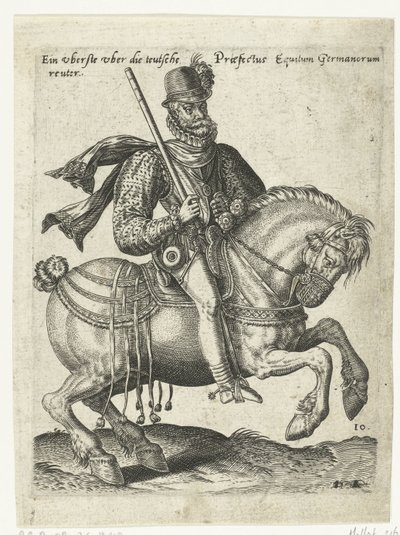 Alman süvari komutanı by Abraham de Bruyn (attributed to)