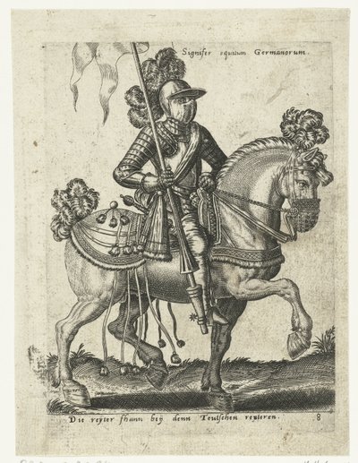 Alman binici zırh by Abraham de Bruyn (attributed to)